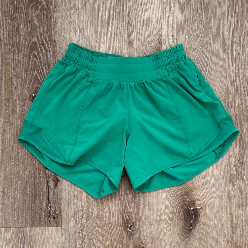 Lululemon Athletica Green Hotty Hot shorts